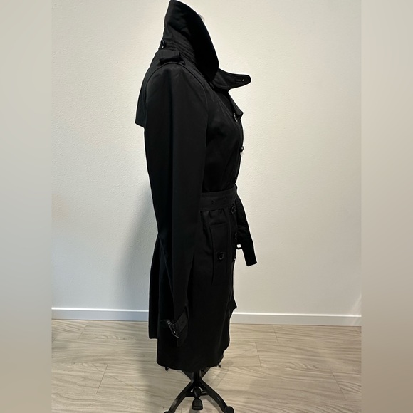 BANANA REPUBLIC Classic Black Trench Coat - Picture 5 of 7